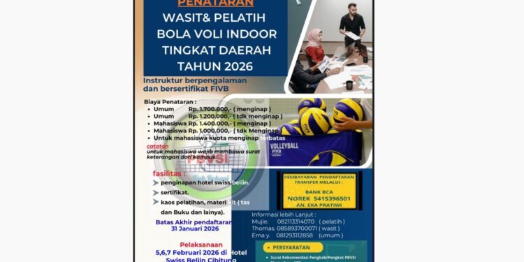 PBVSI  Kembali Gelar Pelatihan Pelatih dan Wasit