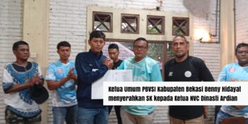 NVC Resmi Menjadi Anggota Ke-41 PBVSI Kabupaten Bekasi