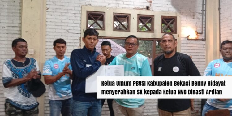 NVC Resmi Menjadi Anggota Ke-41 PBVSI Kabupaten Bekasi