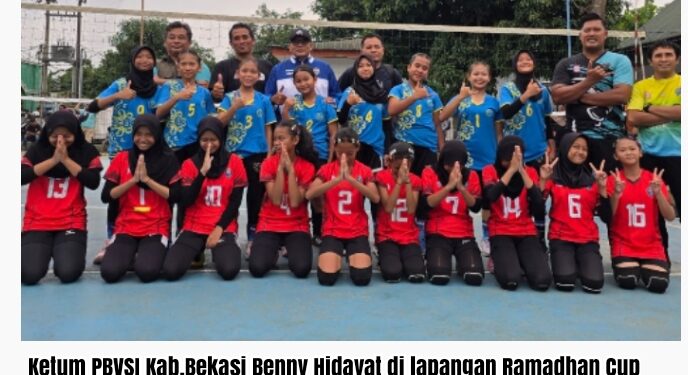 Ketua Umum PBVSI Kabupaten Bekasi Tunjukkan Kepedulian dengan Hadir Langsung di Arena Ramadhan Cup