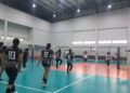 Tim Voli Popwilda Kabupaten Bekasi Paksa PPOP Ragunan Bermain Rubber Set dalam Laga Try Out
