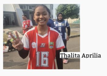 Thalita Aprilia, Libero Mungil dengan Mental Baja Penjaga Pertahanan Kabupaten Bekasi