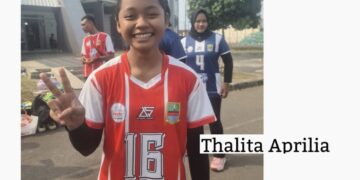 Thalita Aprilia, Libero Mungil dengan Mental Baja Penjaga Pertahanan Kabupaten Bekasi