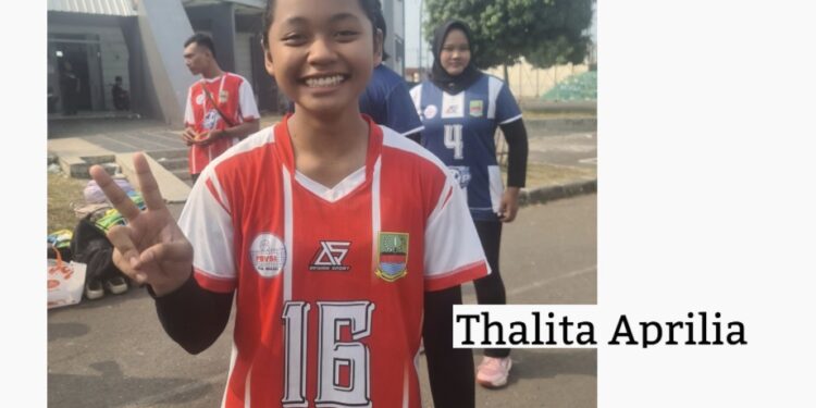 Thalita Aprilia, Libero Mungil dengan Mental Baja Penjaga Pertahanan Kabupaten Bekasi