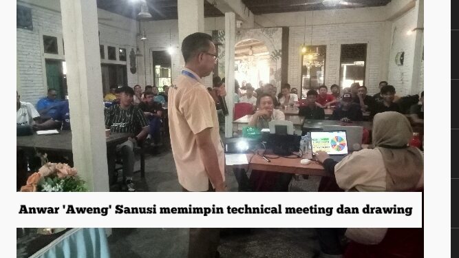 Technical Meeting dan Drawing Pool Kejuaraan Bola Voli Indoor Antar Klub Se-Jawa Barat Digelar
